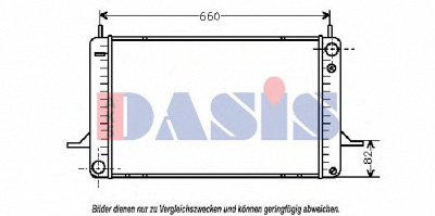 AKS DASIS 090480n -  Радиатор, охлаждение двигателя